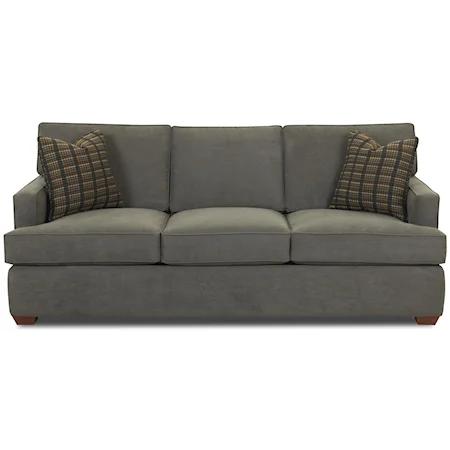 Contemporary Innerspring Queen Sofa Sleeper with Track Arms